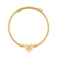 Engravable Heart Cuff Bracelet — Personalized "Rohi (روحي)" Gift for her